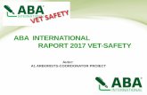 ABA INTERNATIONAL RAPORT 2017 VET-SAFETYold.unitbv.ro/Portals/16/fisiere_silvic/cercetare/VET-SAFETY/ABA,VET... · training standards in agriculture, forestry and environmental safety