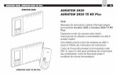 2020 TX Plus PL ANG ROM - Auraton Romania · AURATON 2020 AURATON 2020 TX RX Plus Notă Manualul de instrucţiuni conţine informaţii despre termostatele Auraton 2020 şi Auraton