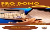 PRO DOMO - ceccarbv.ro domo/pro domo februarie 2011.pdf · prin efectuarea acestui stagiu şi prin susţinerea unui examen de aptitudini, la finalizarea stagiului. Examenul de admitere