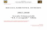 REGULAMENTUL INTERN 2017-2018 - sc16caragiale.rosc16caragiale.ro/wp-content/uploads/2017/02/Regulament-Intern-Scoala... · scris angajatorul asupra starii sale fiziologice de graviditate