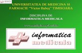 FARMACIE “Victor Babeş” TIMISOARA - medinfo.umft.ro · Curs Biostatistica Studii Doctorale – 2012 – © prof.dr. G.I.Mihalas – Cursul 2 14 1.7. Clasificarea testelor •