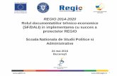 REGIO 2014-2020 Rolul documentatiilor tehnico-economice ...2014-2020.adrbi.ro/media/2640/prezentare-snspa-importanta-sf-in... · elaborare a devizului general pentru obiective de