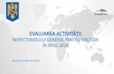 EVALUAREA ACTIVITĂŢII - igi.mai.gov.roigi.mai.gov.ro/sites/default/files/evaluarea_activitatii_in_anul_2018.pdf · 24 de posturi de conducere vacante ... •Activitatea financiară