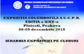 EXPOZITIA COLUMBOFILA A U.C.P.R. EDITIA a XXV-a Ploiesti ...ucpt.ro/wp-content/uploads/2018/12/Expo_UCPR_2018_pe_cluburi-3.pdf · PROCES-VERBAL DE PREDARE-PRIMIRE A PORUMBEILOR ÎN