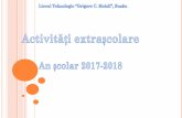 în întâmpinarea nevoilor elevilor - liceulmoisilbuzau.roliceulmoisilbuzau.ro/Joomla341/documents/raport_2017_2018.pdf · Proiecte educative; ... Liceul nostru a fost ales sa fie