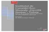 Institutul de Cercetări Eco- Muzeale „Gavrilă Simion”, Tulcea · e.7. proiecte din cadrul programelor (118 ) e.8. alte evenimente, activităţi specifice instituţiei, planificate