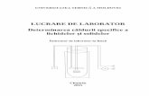 LUCRARE DE LABORATOR T Determinarea ... - fizica.utm.mdfizica.utm.md/documents_pdf/Determinarea caldurii specifice-ro.pdf · 1 1 2 2, unde 1c şi m 1, c 2 şi m 2 ş. a. m. d sunt