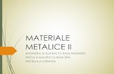 Materiale Metalice 2 - sim.utcluj.ro · Aliaje cu baza Mg Clasificare I. turnatorie II. deformabile III. cu proprietati (pt. aplicatii) speciale I. Aliaje de turnatorie a. cu rezistenta