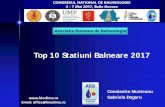 Top 10 Statiuni Balneare 2017 - balneologietransilvania.ro · TOP 10 Statiuni Balneare, 2017 10 Criterii 1. Accesibilitate, infrastructura, patrimoniu public, management urbanistic;