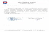 municipiulbacau.ro · rugam sa dispuneti cu privire la promovarea unui proiect de hotarare pentru transmiterea dreptului de concesiune prevazut in Contractul de Concesionare nr. 42443/20.12.1999,