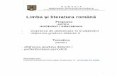 Limba şi literatura român ă - cis01.ucv.ro · sa elaboreze proiecte didactice eficiente si coerente pentru activitatile de educarea limbajului desfasurate in invatamantul prescolar.