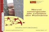 „Nevoi emerge nte ale copiilor din România” - Stiri ONG · Studiul cantitativ s-a desfăşurat în perioada iulie – august 2009 şi a constat într-un chestionar aplicat on-line