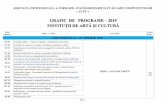 GRAFIC DE PROGRAME – 2019 INSTITUȚII DE ARTĂ Ș Ăacef.info.ro/wp-content/uploads/2014/04/Programe-2019-Institutii-de... · A0 01 Achiziții publice – Aplicare legislație,