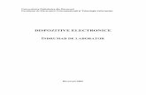 DISPOZITIVE ELECTRONICE - wiki.dcae.pub.ro · Dispozitive Electronice-Îndrumar de laborator 4 INSTRUCŢIUNI DE UTILIZARE Pentru utilizarea modulului MCM4-EV citiţi şi menţineţi