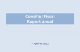 Consiliul Fiscal Raport anual · Politica salarială în sectorul bugetar Absorbţia fondurilor europene Revizuiri succesive ale proiectiilor de crestere economica – de la +1,3%
