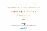 Clasa a III‑a - manuale.edu.ro a III-a/Educatie Civica/ART/Partea... · CE CUPRINDE MANUALUL? Varianta tipărită Legendă pentru activităţile multimedia Varianta digitală EDUCAŢIE