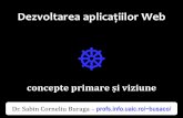 Dezvoltarea aplicațiilor Web - profs.info.uaic.robusaco/teach/courses/wade/presentations/... · ga /~ co world wide web Spațiuinformațional comun în care comunicăm prin interconectarea