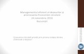Managementul eficient al deșeurilor și promovarea ...apdcr.ro/wp-content/uploads/2018/11/Economia-circulară-privită-prin... · reluarea ciclului de viață al unui produs ECHA