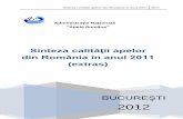 Administraţia Naţională ”Apele Române” de calitate a apelor/Attachments/9/Sinteza calitatii... · - 1 (50,00%) corp de apă s-a încadrat în potenţialul ecologic moderat.