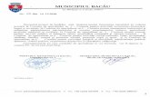 municipiulbacau.ro · Comunitar Bacäu, pentru o perioadä de 5 ani, încheindu-se în acest sens contractul de comodat nr. 37453/12.11.2001. - Activitatea de F.S.C. în spatiul din
