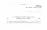 ȘCOALA GIMNAZIALĂ ”NICOLAE BĂLCESCU” · procedurĂ operationala ediţia i utilizarea aplicatiei software edusal pentru intocmirea documentelor cuprinzand drepturile salariale