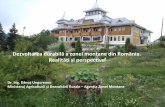 Dezvoltarea durabilă a zonei montane din România ...turismulresponsabil.ro/wp-content/uploads/2017/01/2.-Danut-Ungureanu... · v Existența unui număr de 7 consilieri în structura