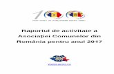 Raportul de activitate a Asociației Comunelor din · Au participat 544 de primari, viceprimari și alți reprezentanți ai comunelor din România. 5) 27 februarie 2017 – Adunarea