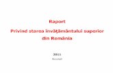 Raport Privind starea învăŃământului superior din România™iere/Minister/2016... · I. ANALIZA SISTEMULUI DE ÎNVĂłĂMÂNT UNIVERSITAR DIN PERSPECTIVA INDICATORILOR DE BAZĂ