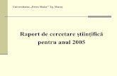 Raport de cercetare ştiinţifică - old.upm.roold.upm.ro/cercetare/documente/Raport_activ_st_2005.pdfFACULTATEA Valoare grant (RON) Inginerie Ştiinţe şi Litere Ştiinţe Economice