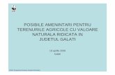 POSIBILE AMENINTARI PENTRU TERENURILE AGRICOLE CU … · WWF Programul Dunare-Carpati Romania Terenuri degradate/ neproductive Alunecari de teren