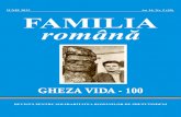 IUNIE 2013 An 14, Nr. 2 (49) - Familia romanafamiliaromana.ro/pdf/fr_2013_2.pdf · Fie ca acest scurt eseu sã rãmânã pe rãboj ca o „încercare” de Binecuvântare. ªi o ªi