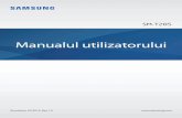 Manualul utilizatorului - downloadcenter.samsung.comdownloadcenter.samsung.com/content/UM/201604/20160405193847109/SM-T…Manualul utilizatorului SM-T285 Romanian. 03/2016. Rev.1.0.