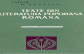 TEXTE - core.ac.uk · mann ar fi făcut vreo culegere de folclor românesc. Din corespondenţa păstrată la Biblioteca Universităţii din Seghedin (scri sorile 8 — 30), se pare