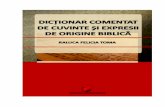 RALUCA FELICIA TOMA - ucv.ro · universală sau română) şi un comentariu biblic simplu, concis, încheie fiecare „intrare”. Cuvintele cheie (titlu) au fost alese avându-se