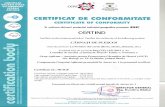  · certificat valabil doar cu conditia vizÄrii anuale s aprilie 2017 §aprilie 2018 acreditat ntu certifËare sr en iso/cei 17065: 2013 certificat de acreditare