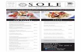 FONDAT În anul 2011 SOLE - solerestaurant.ro · delicii cu influente Mediteraneene. Restaurant la etajul 15 ce iti ofera o imagine panoramica a Restaurant la etajul 15 ce iti ofera
