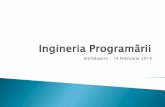 Introducere 19 Februarie 2018 - profs.info.uaic.roadiftene/Scoala/2018/IP/Cursuri/IP_Introducere.pdf · Managementul proiectelor (Project management) Drepturi de autor (Author rights)