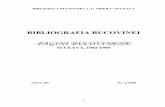 PAGINI BUCOVINENE - bbsv.ro · 3 biblioteca bucovinei „i. g. sbiera” suceava bibliografia bucovinei pagini bucovinene suceava, 1982-1989 anul iii nr. 2/2008