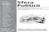 EDITORIAL Sfera - revistasferapoliticii.rorevistasferapoliticii.ro/sfera/pdf/Sfera_155-Rev1.pdf · social ori la nivelul spaţiului public, a valorilor specifice unei ideologii democratice