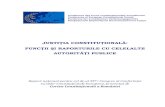 JUSTIŢIA CONSTITU ION FUNCŢII ŞI RAPORTURILE CU … ro.pdf · Mandatul judecătorului constituţional român începe odată cu depunerea jurământului de către acesta, în faţa