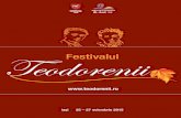 ţine - ziarulevenimentul.ro Festivalul... · Privită retroactiv, poezia lui Al. O. Teodoreanu se desprinde (după o fază post-simbolistă) de tradiție, virând, subtil, spre un