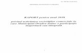pentru anul 2018 privind... · Situatia actiunilor detinute de Municipiul Oradea la societätile comerciale la data de 31.12.2018 este prezentatä in tabelul urmätor: Actiuni detinute