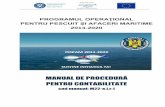 MANUAL DE PROCEDURĂ - ampeste.ro · programul operaŢional pentru pescuit Și afaceri maritime 2014-2020 manual de procedurĂ pentru contabilitate cod manual: m22-e.i.r.1