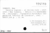  · 724789 IONESCU, Nae al doilea curs Istoria logicei . 1929- Edi Via 2-a neschimba- 1930 / Nae lonescu. - Bucuresti : Tipografia SocietäÇii Coo-