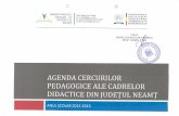 agenda Cercurilor pedagogice ale cadrelor didactice din ... · 3 preşcolară 2-Exemple de bune practici ale responsabilităţii sociale prin voluntariat în cadrul proiectelor de