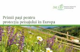 Primii pas‚i pentru protectia peisajului în Europa · Caracteristicile asocia-țiilor pentru protecția peisajului: • Paritate (ONG-urile de mediu, fermierii și politicie-nii