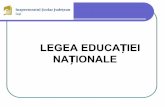 LEGEA EDUCAȚIEI NAȚIONALEscoalageorgecosbuc.weebly.com/uploads/2/1/0/7/210770/prezentare_len_1.pdf · gimnaziu – clasele V-IX ... Rezultatele evaluării se înscriu în portofoliul
