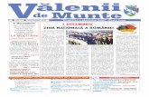 Bilanþ sentimental - Primaria orasului Valenii de Muntevaleniidemunte.com.ro/continut/ziar/2013/Ziar_nov2013.pdf · care ne face mândri cã suntem români! Unirea de la 1 decembrie
