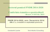 Sectorul pomicol PNDR 2014-2020 Conferinta tematica a ... fileCuprins PNDR 2014-2020: stadiu Terminologie Sub-programul tematic pentru pomicultura SM.4.1.a. Investitii in exploatatii