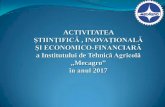 ACTIVITATEA - asm.md Institutului de Tehnică Agricolă ,,Mecagro”.pdf · administrarea îngrășămintelor MAI-4 Studiul de prefezabilitate, elaborarea Cerințelor Inițiale Elaborarea